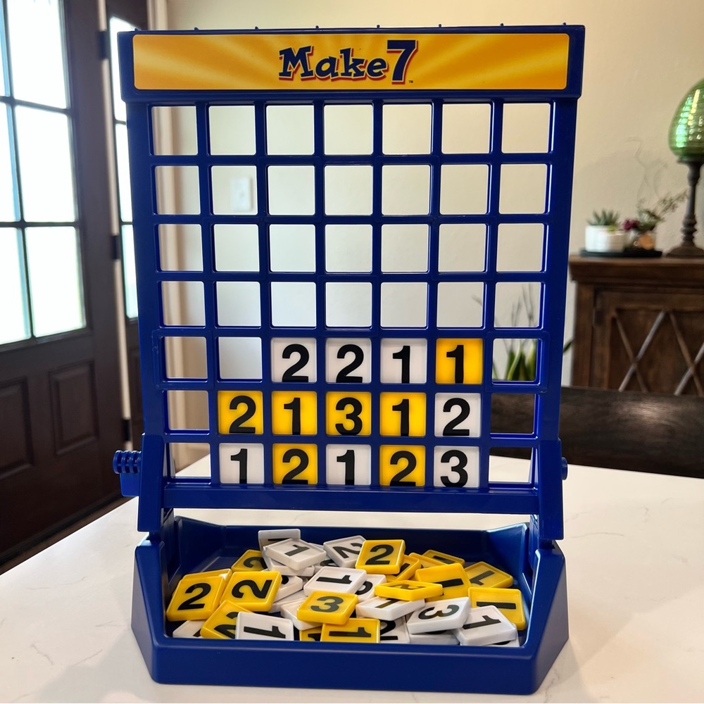 Pressman Make 7 The Think Ahead Number Game